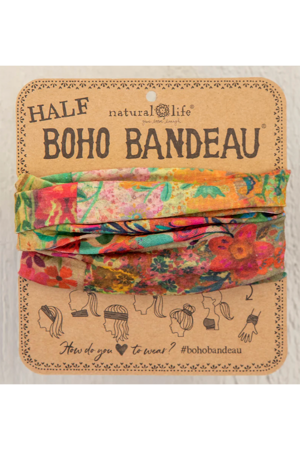Half Boho Bandeau - Pink Patchwork
