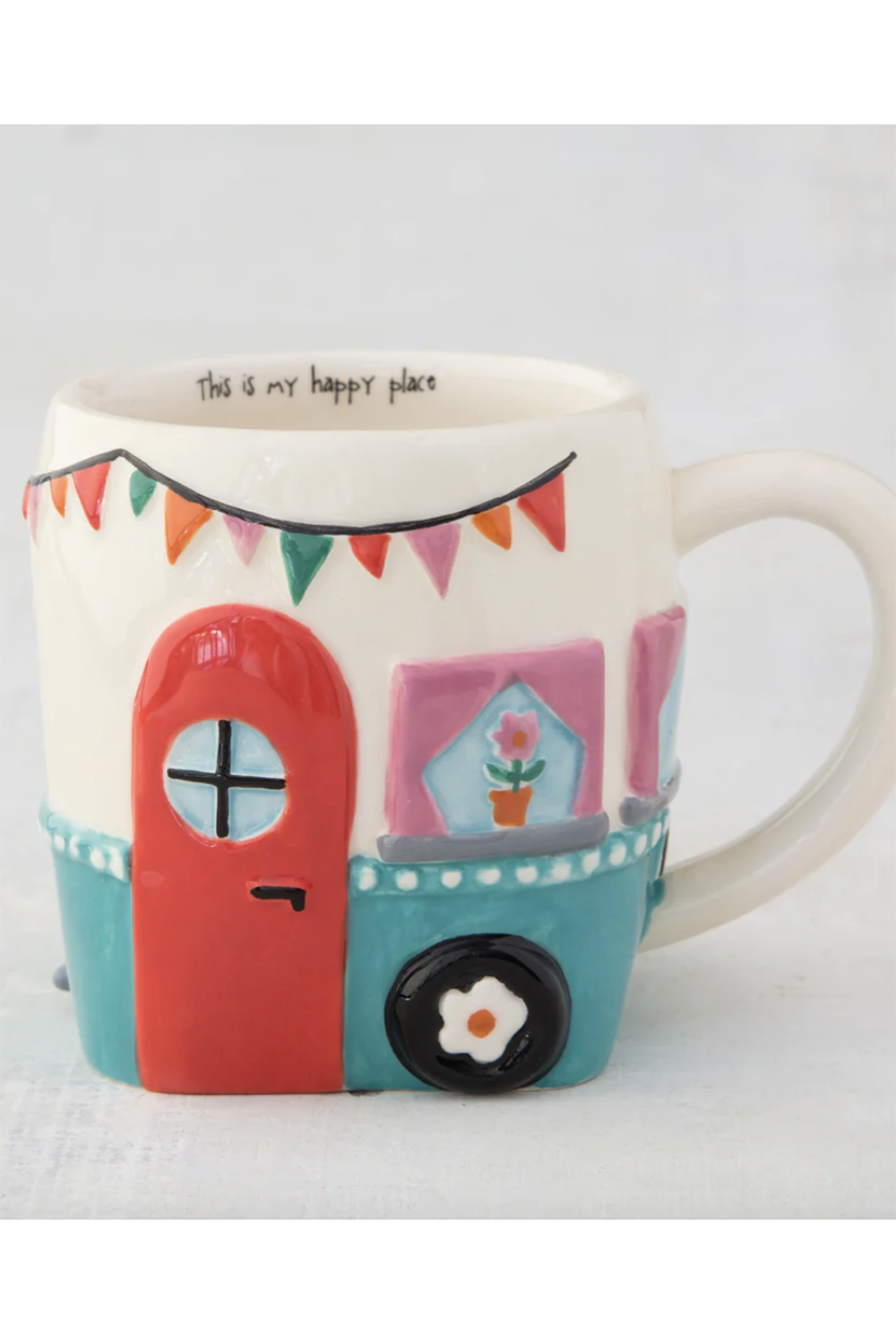 Folk Mug - Cream Camper