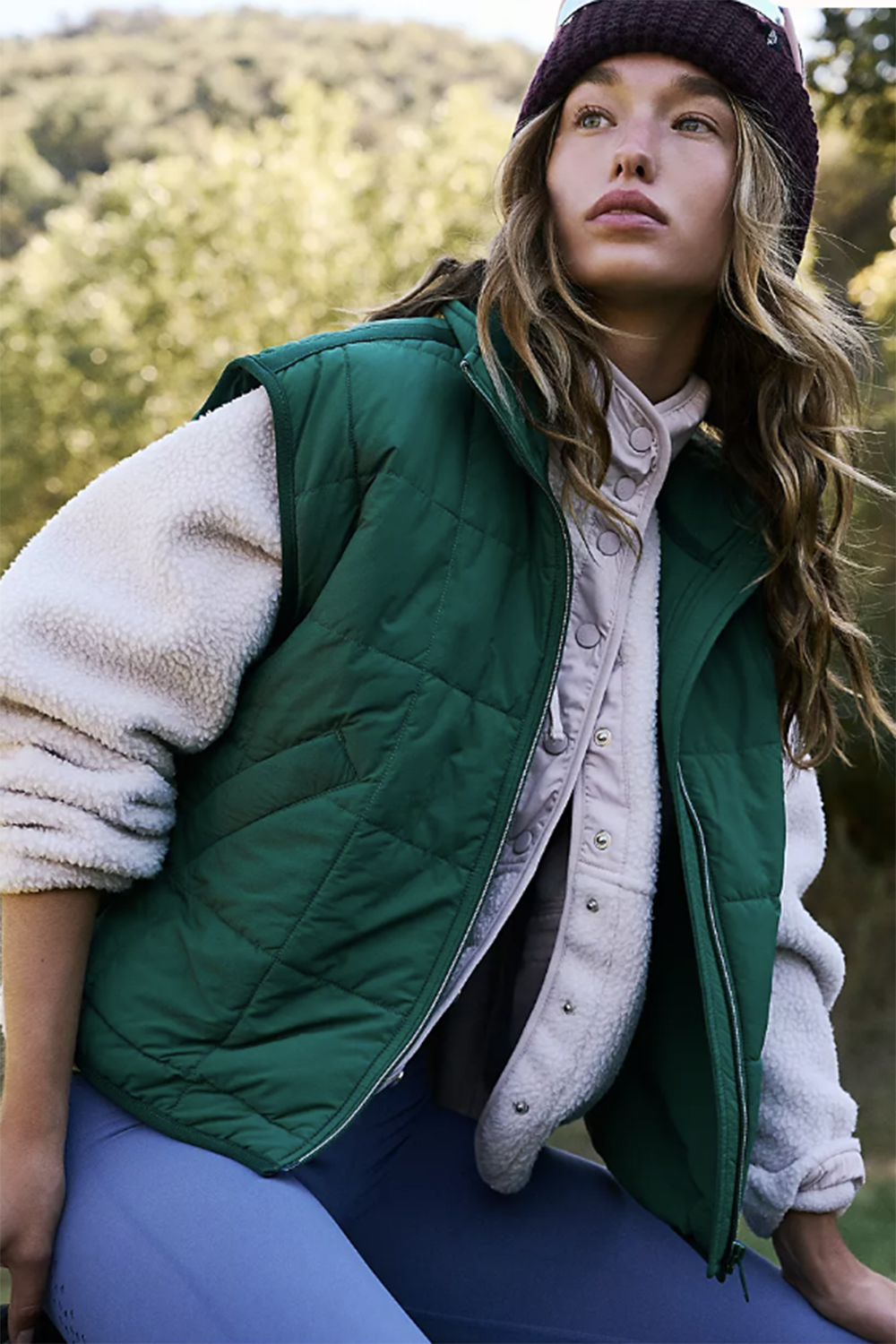 FP Pippa Puffer Vest - Viridian Green