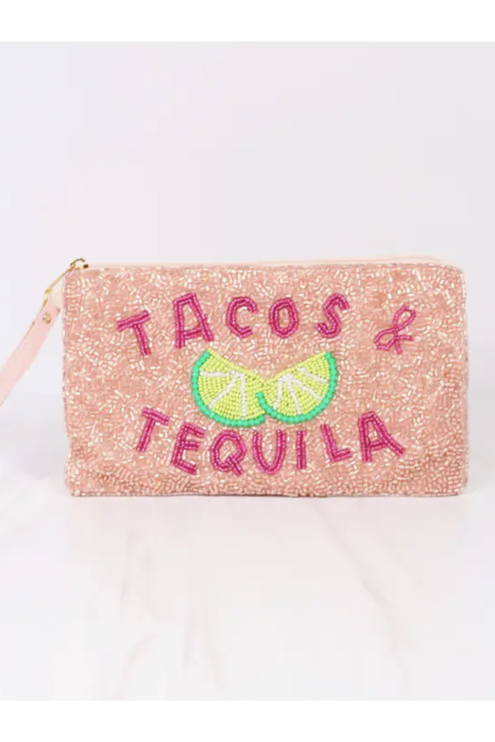 Tacos & Tequila Beaded Pouch