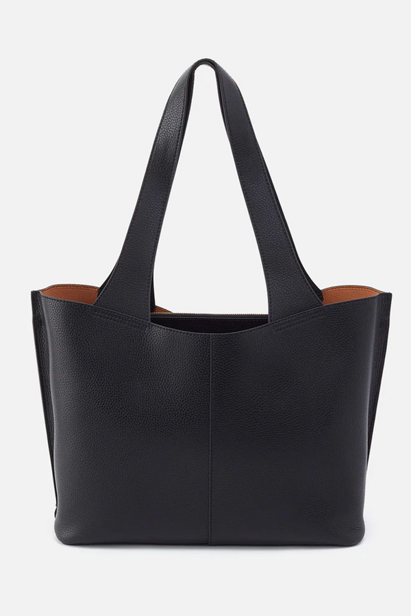 Vida Tote - Micro Pebbled Hide Black