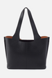 Vida Tote - Micro Pebbled Hide Black