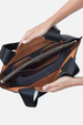 Vida Tote - Micro Pebbled Hide Black