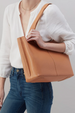 Vida Tote - Micro Pebbled Hide Biscuit