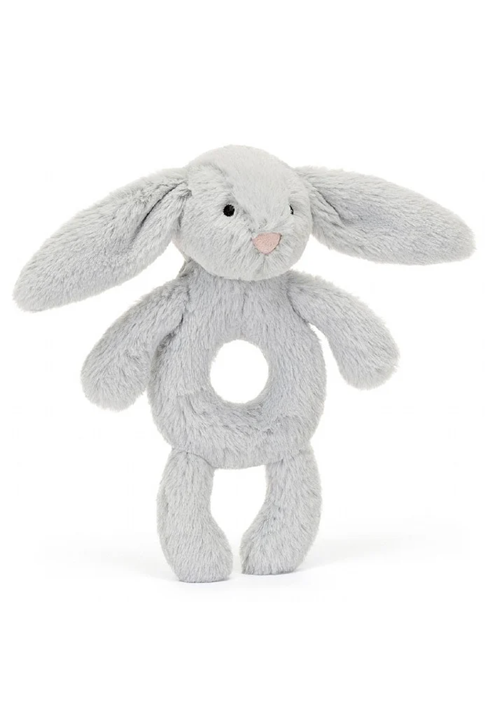 JELLYCAT Bashful Ring Rattle - Grey Bunny