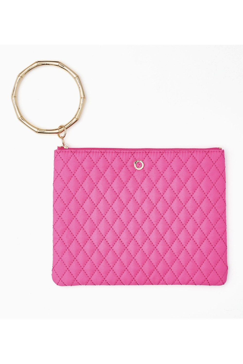 Big O Bracelet Pouch Clutch - Tickled Pink