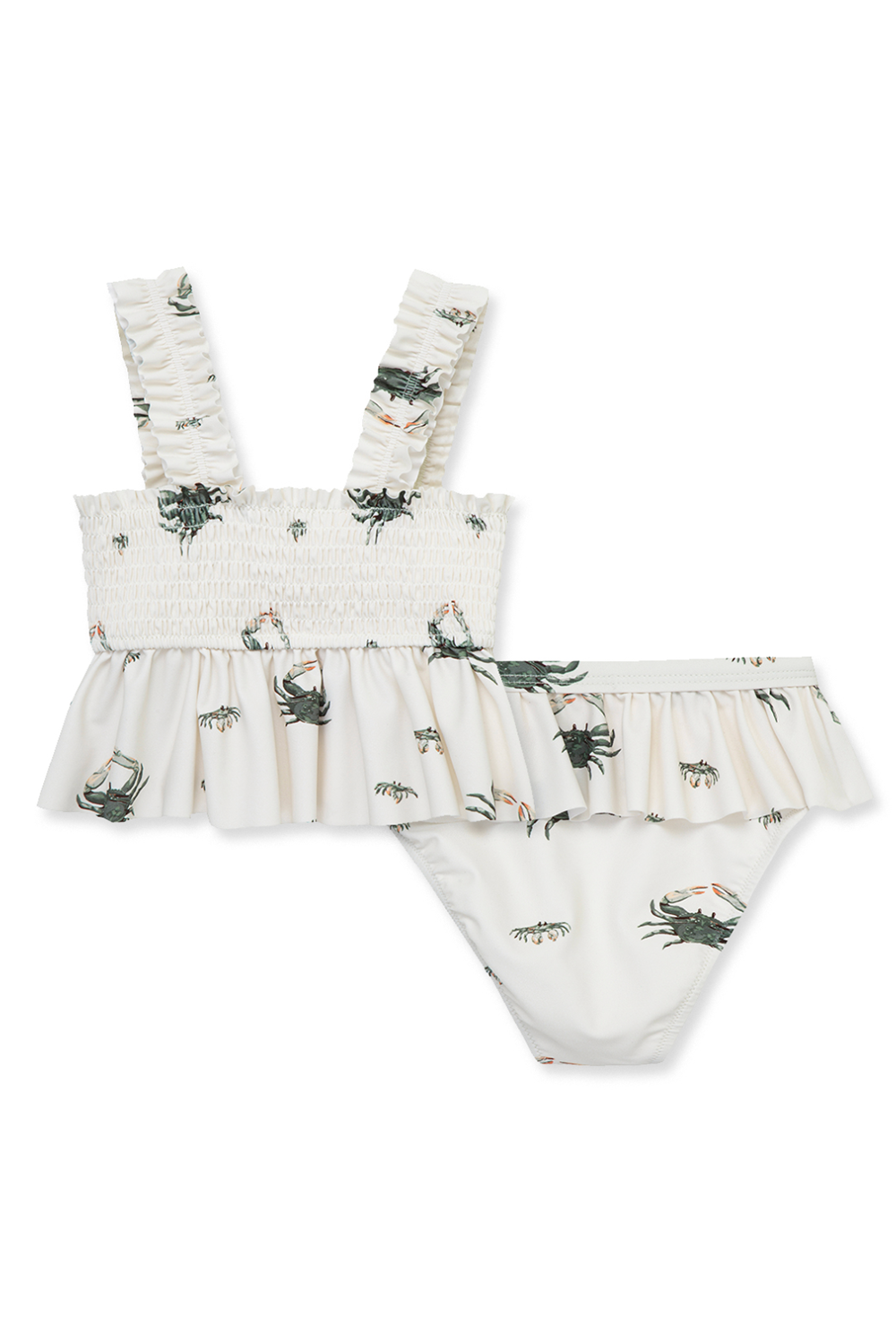 MB Ruffle Two Piece Swimsuit - Coastal Crab