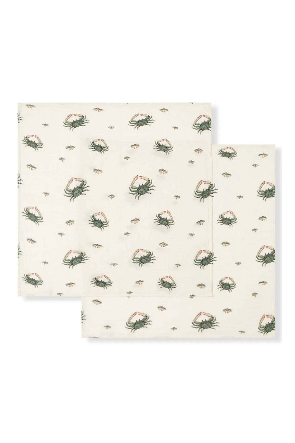 MB Bamboo Burp Cloths - Coastal Crab