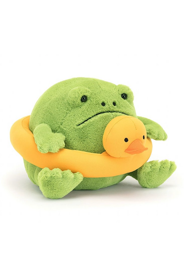 JELLYCAT Ricky Rain Frog with Rubber Ring