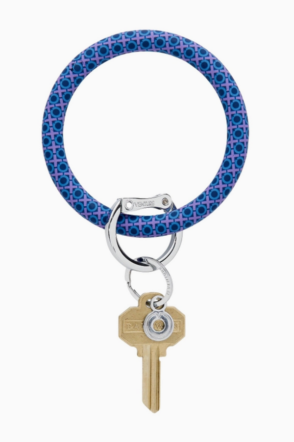 Silicone Big O Key Ring - XO Midnight Navy