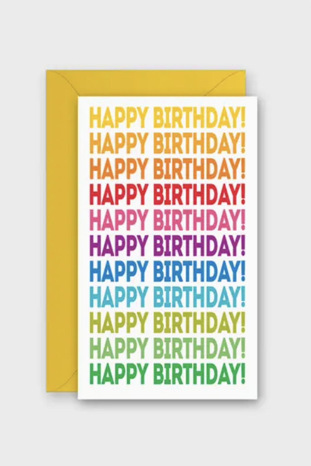 RSP Gift Enclosure Card - Rainbow Birthday Repeat