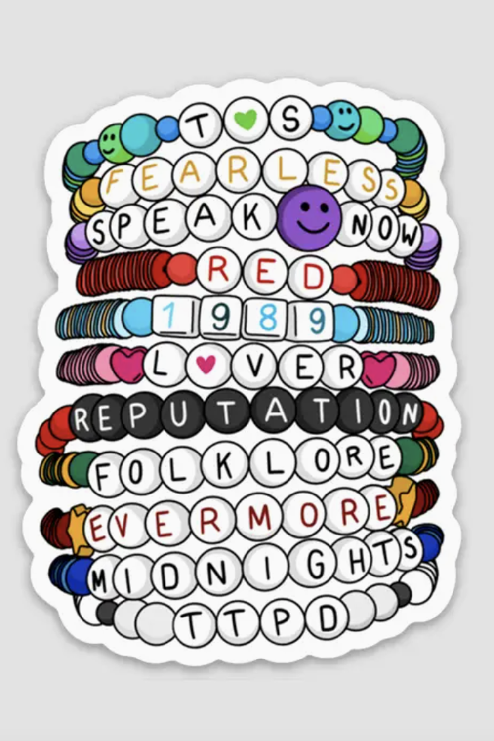 Trendy Sticker - Eras Friendship Bracelets