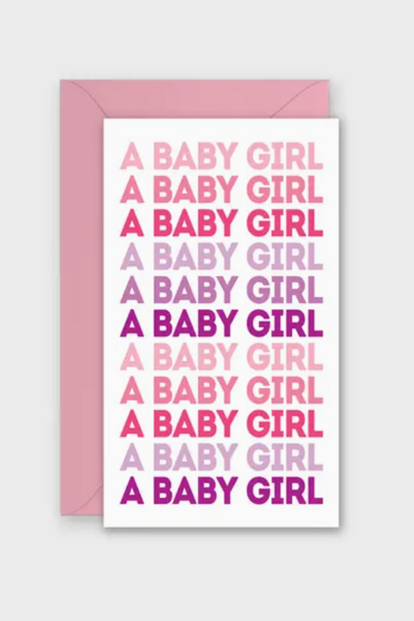 RSP Gift Enclosure Card - Baby Girl Repeat