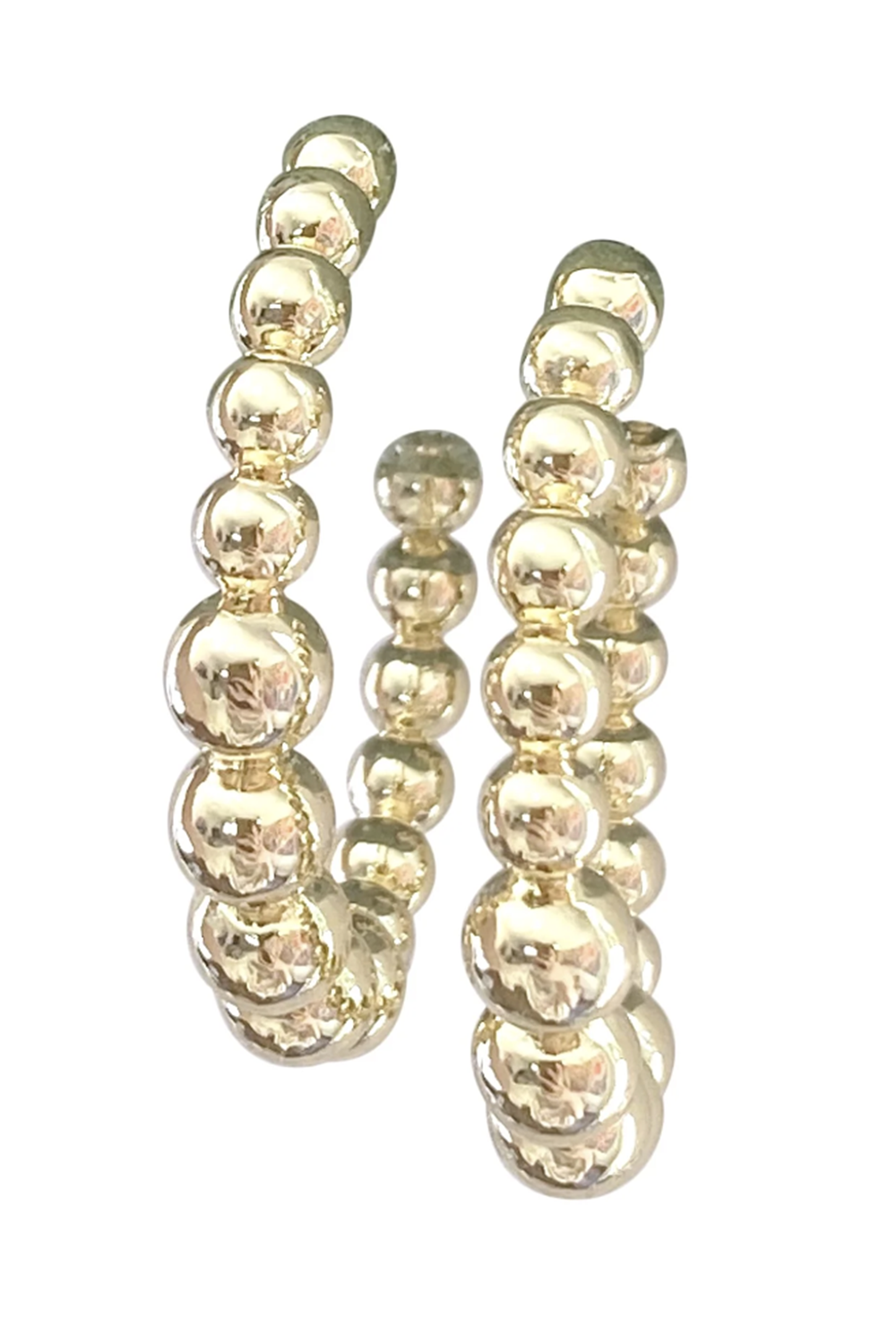 Ball Hoop Earring - Gold