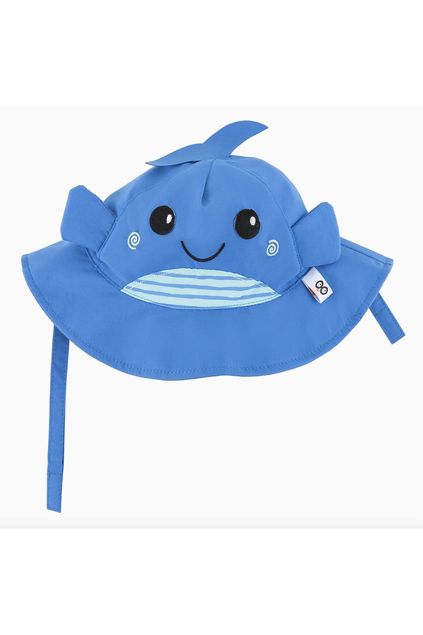 SIDEWALK SALE ITEM - Baby Sun Hat - Whale