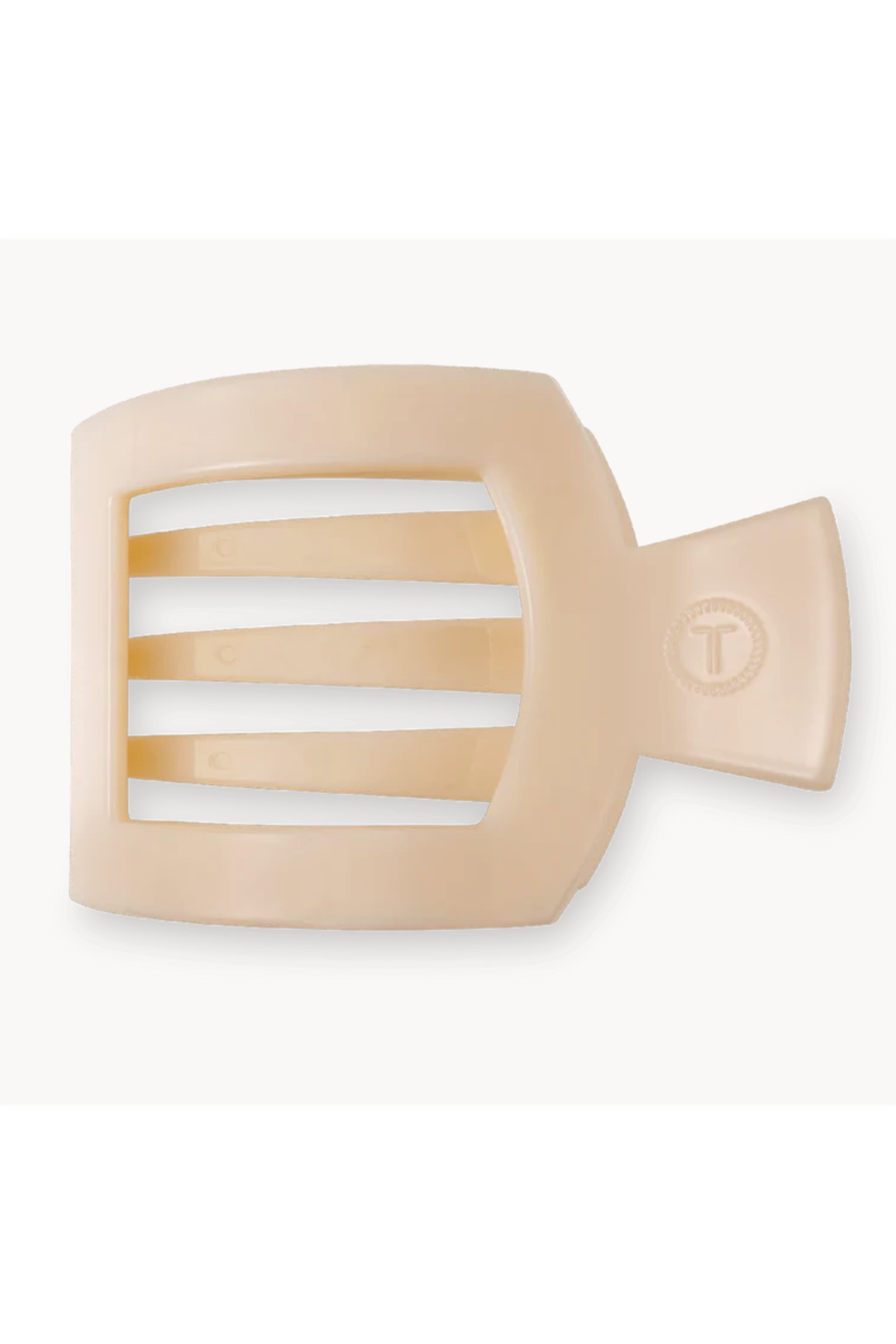 Teleties Square Hair Clip - Almond Beige