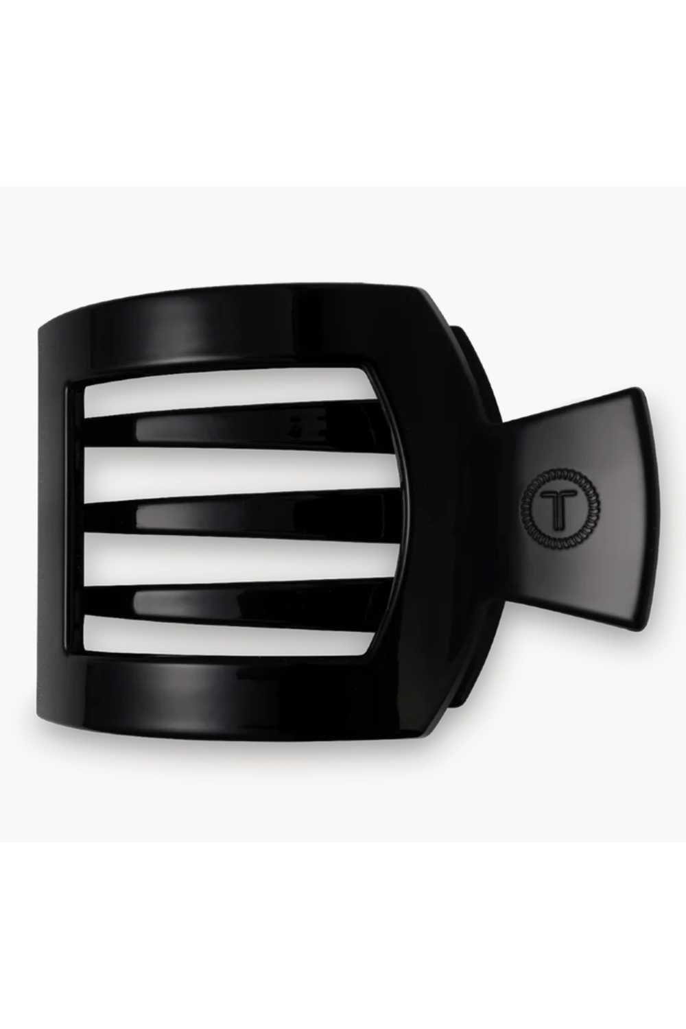 Teleties Square Hair Clip - Jet Black