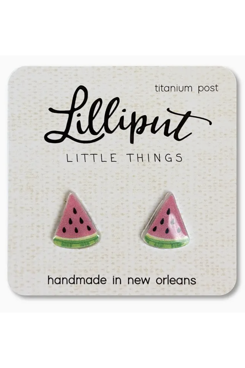 Mini Stud Icon Earring - Watermelon