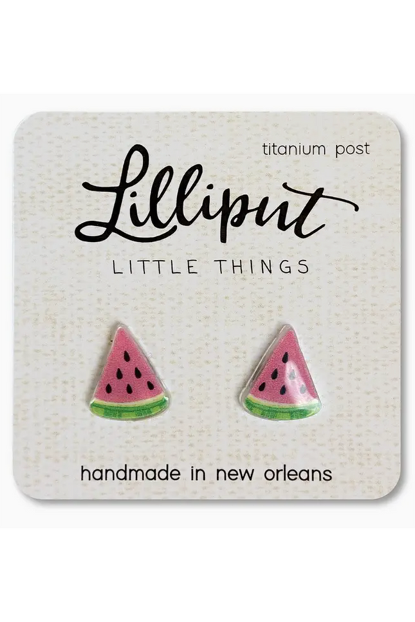 Mini Stud Icon Earring - Watermelon