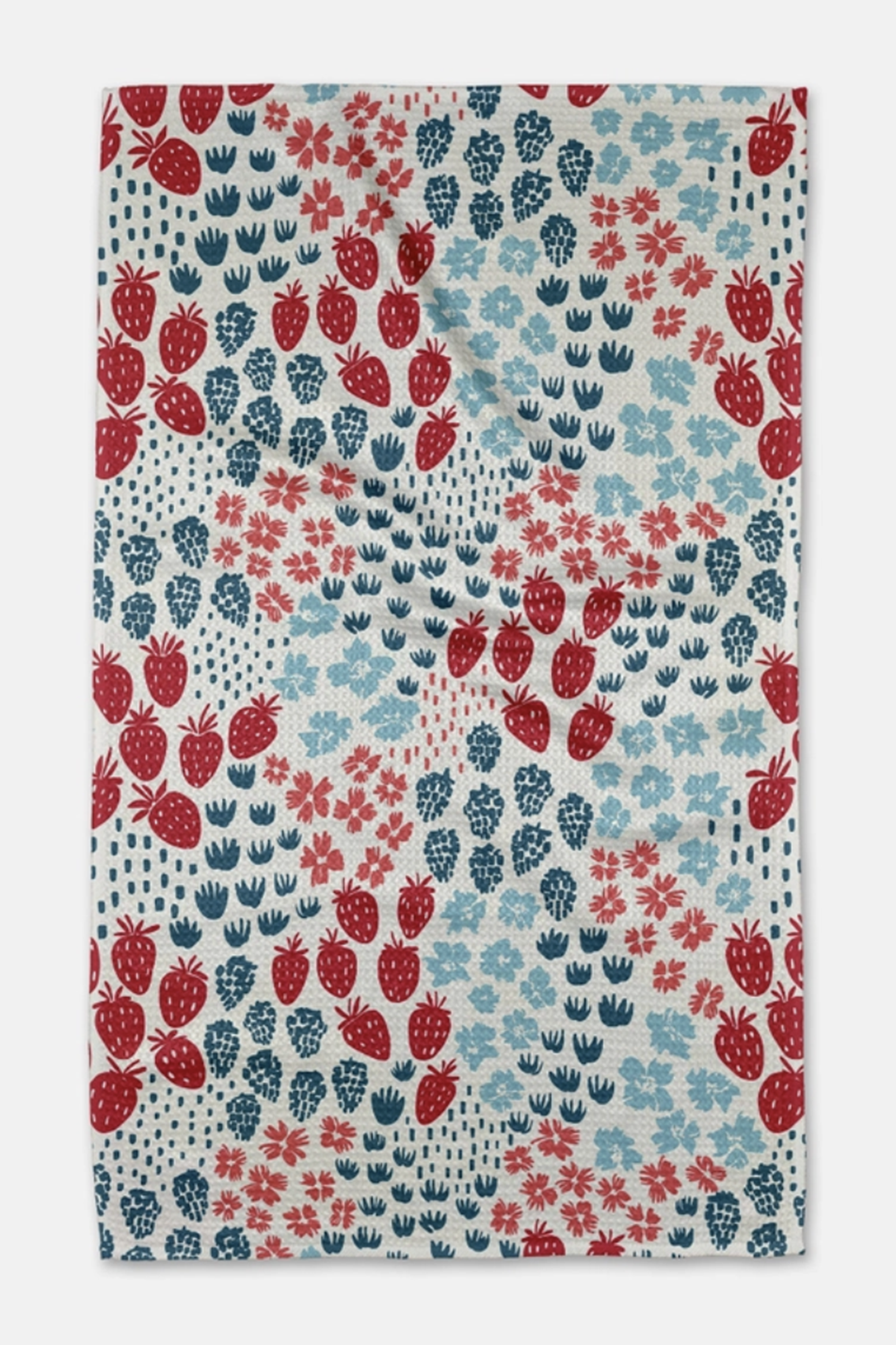 Geometry Kitchen Tea Towel - Berry Meadow