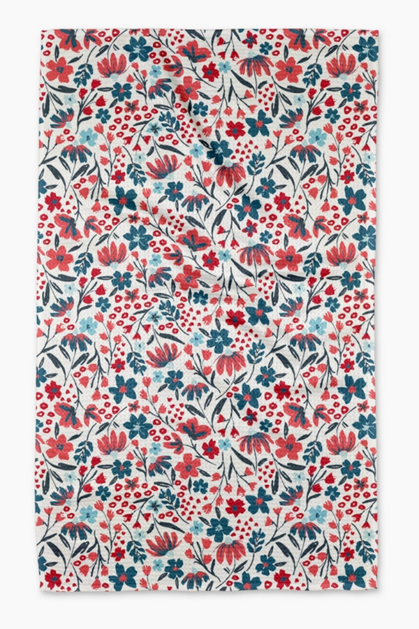 Geometry Kitchen Tea Towel - Summer Bloom