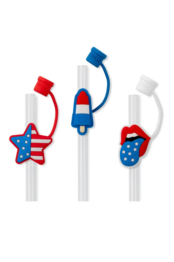 Swig Straw Topper Set - All American