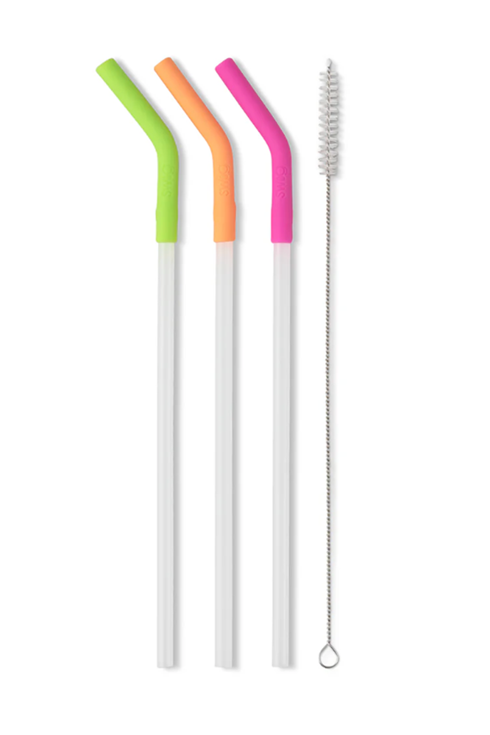 Swig Mega Mug Straw Set - Neon Lime,  Orange, Pink