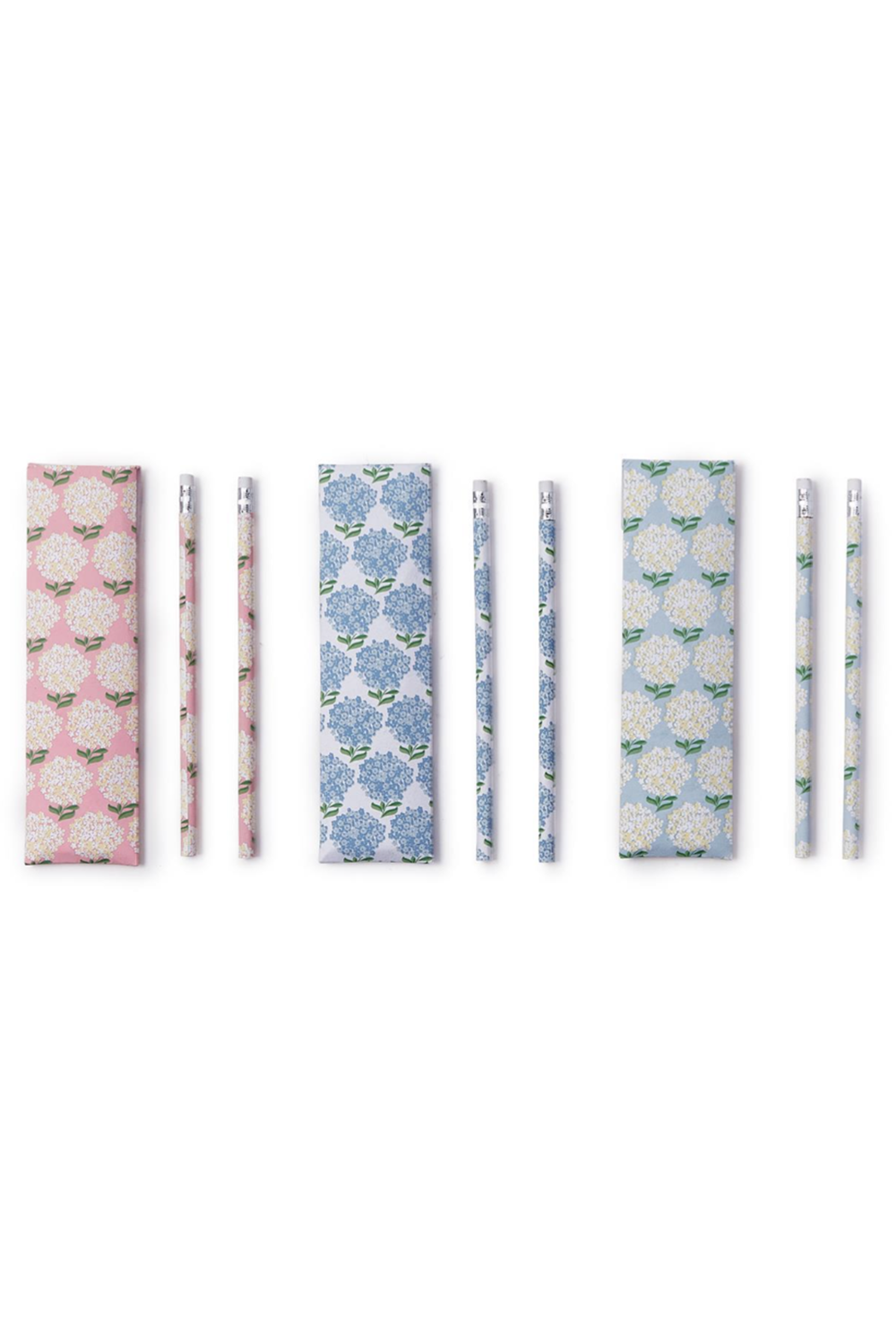 Hydrangea Print Pencil Set