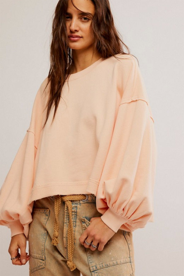 Trish Sweatshirt - Summer Peach