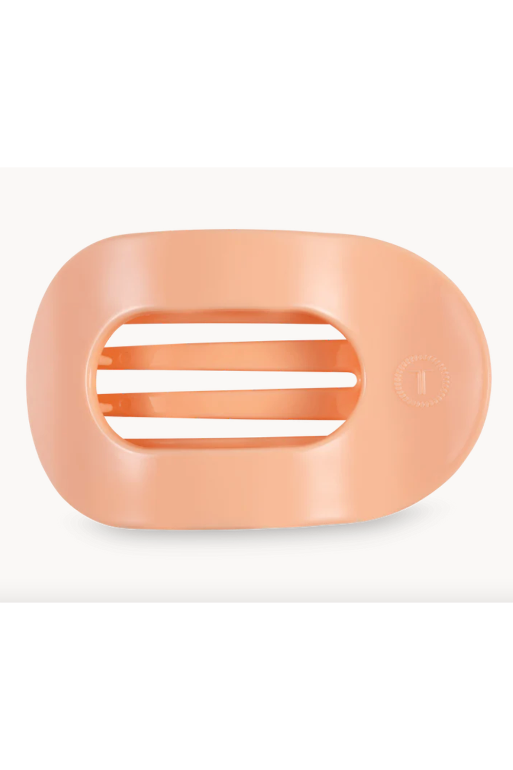 Teleties Flat Round Hair Clip - Peach Fuzz