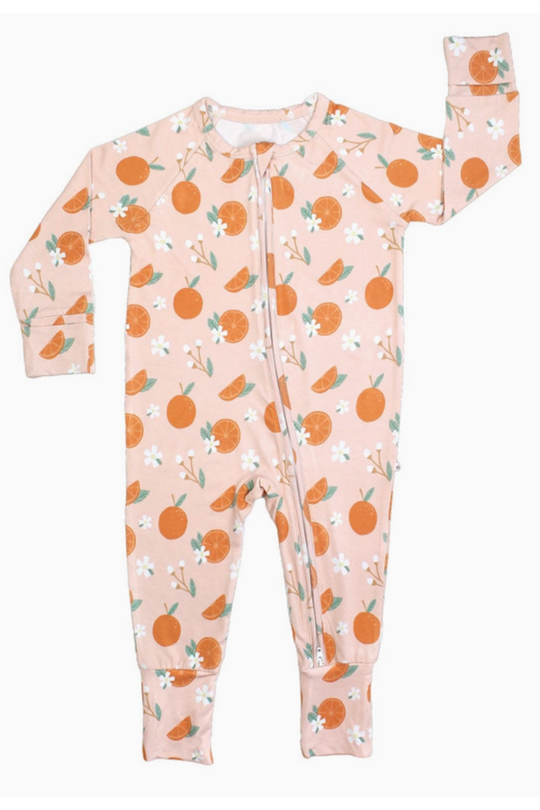 Bamboo Sleeper Pajamas - Freshly Squeezed Oranges