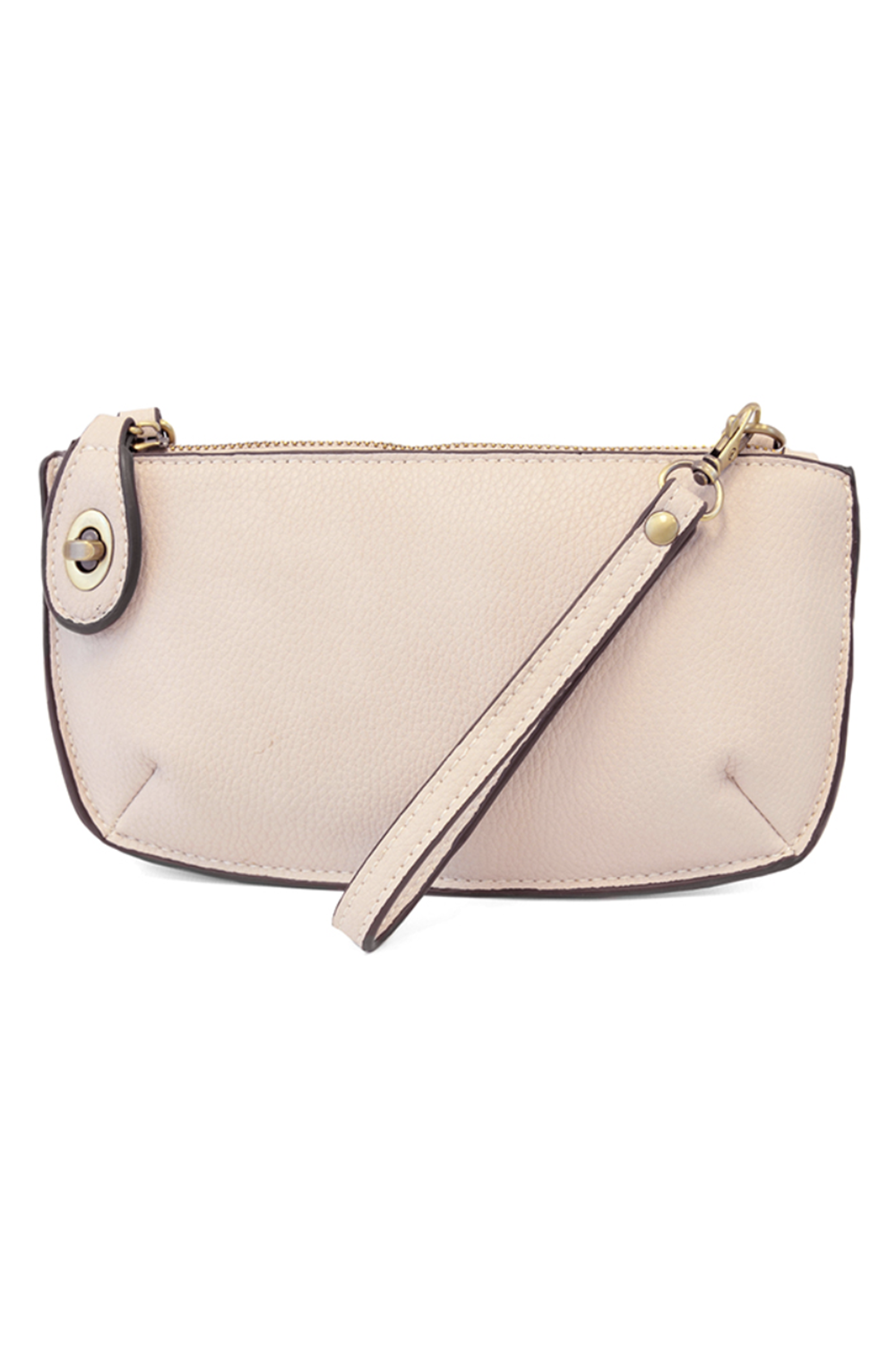 Joy Mini Crossbody Wristlet Clutch - Eggshell Pink