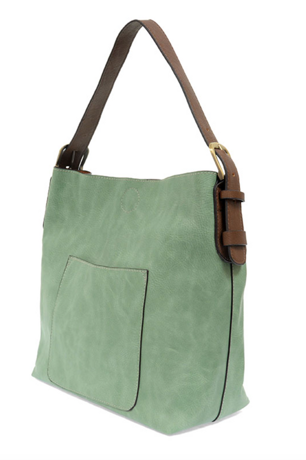 Joy Hobo-Style Handle Handbag - Bermuda Green / Coffee