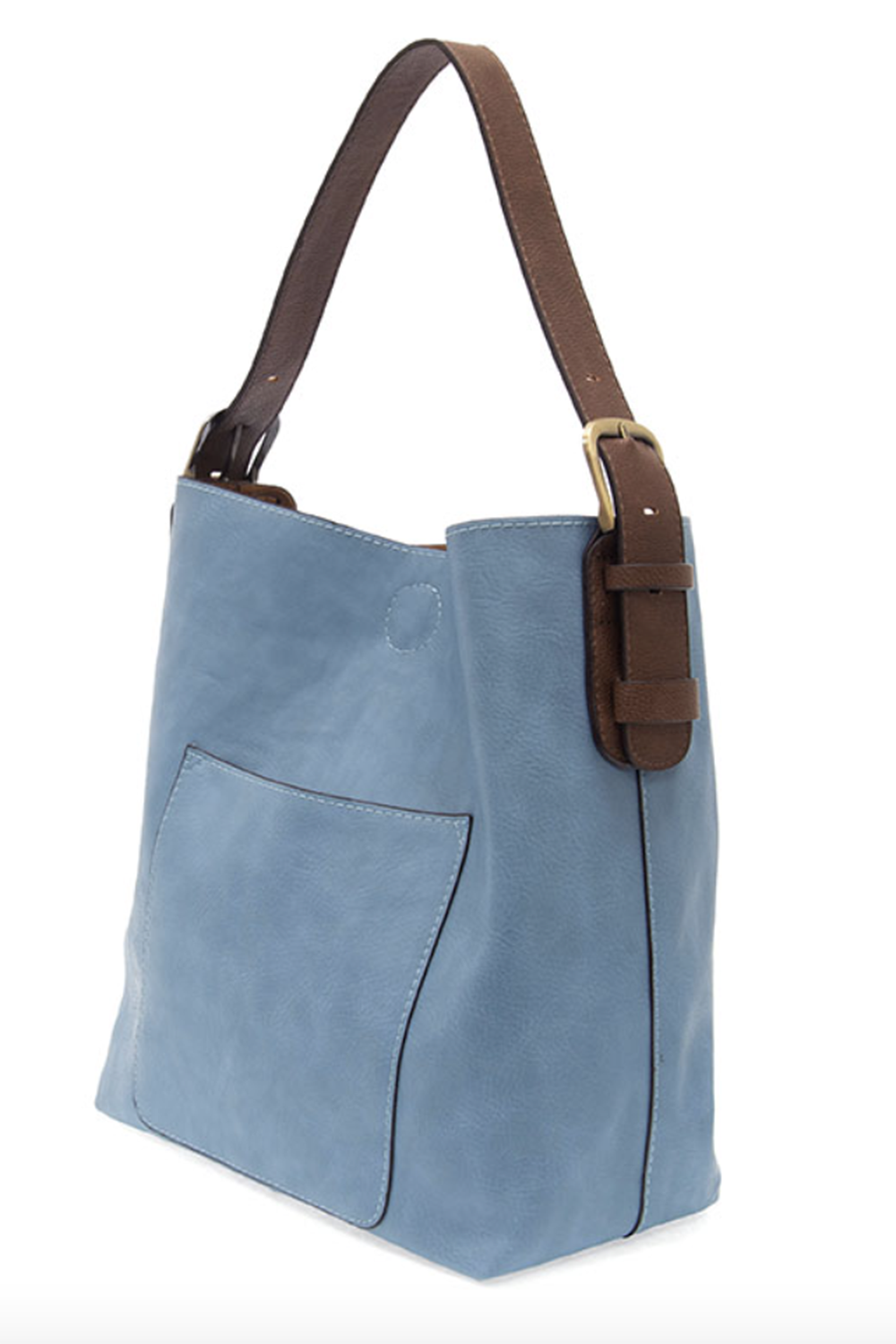 Joy Hobo-Style Handle Handbag - Tranquil Blue / Coffee