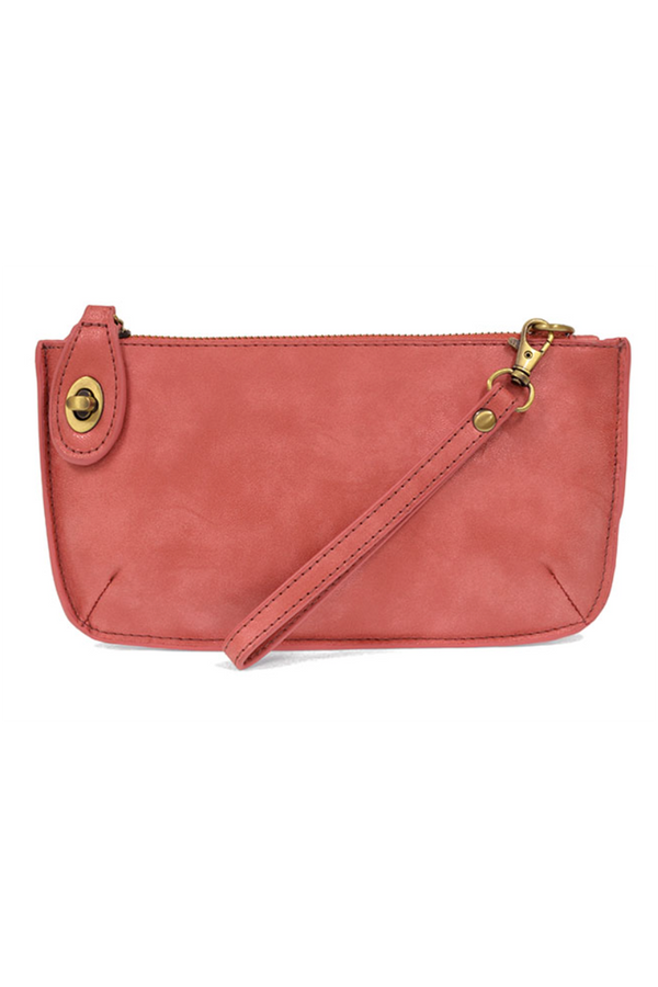 Joy Mini Crossbody Wristlet Clutch - Luxe Hot Pink