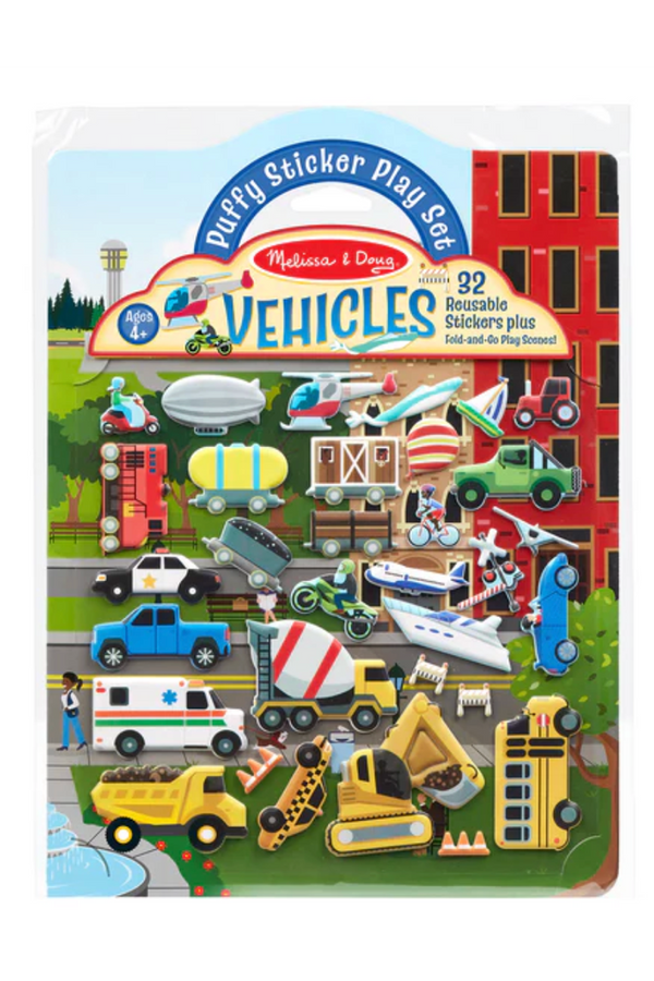 Puffy Sticker Play Set - Vehicles