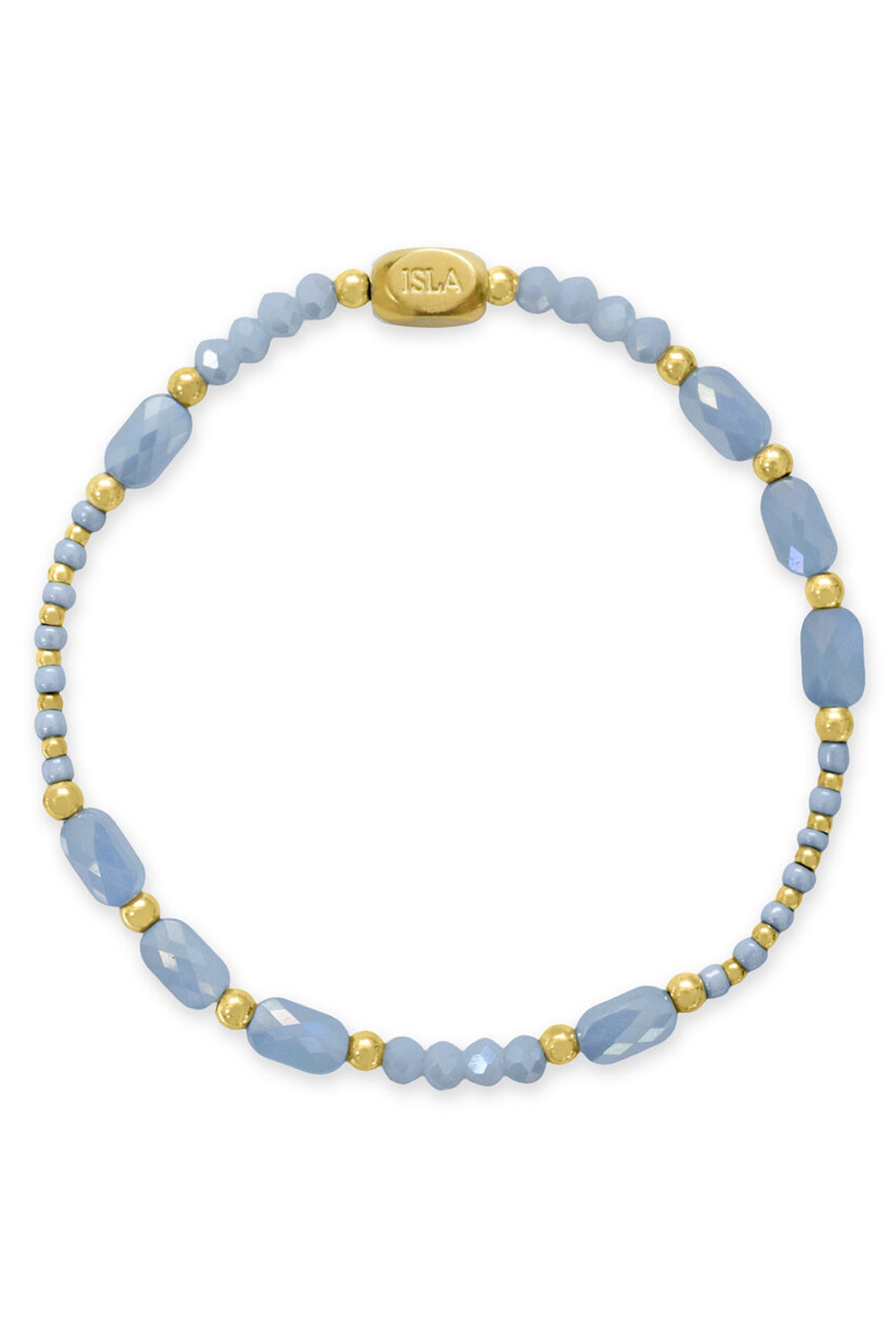 ISLA Coastal Crystals Bracelet - Gold Big Sur Blue Sky
