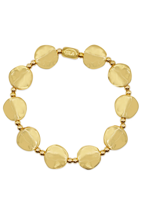 ISLA Hammered All In Bracelet - Gold