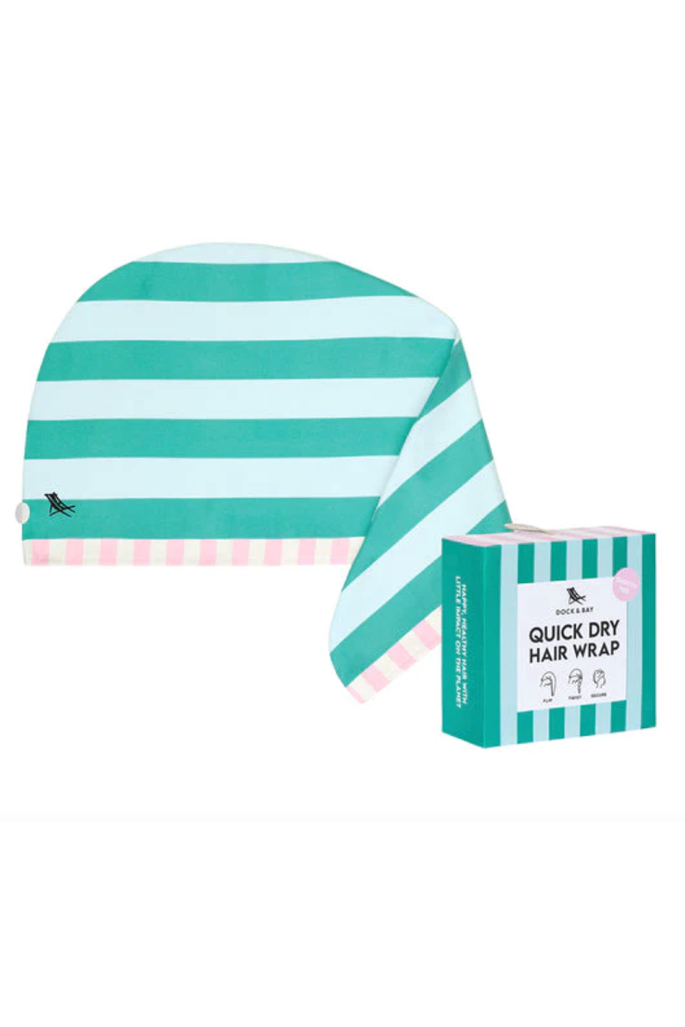 Quick Dry Hair Wrap - Pastel Pier