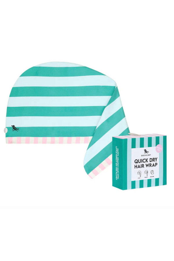 Quick Dry Hair Wrap - Pastel Pier