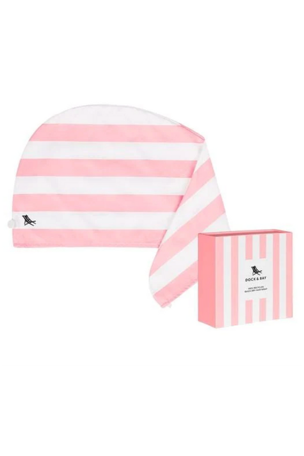 Quick Dry Hair Wrap - Malibu Pink