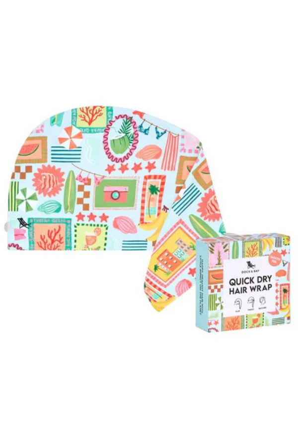 Quick Dry Hair Wrap - Wish You Were Here