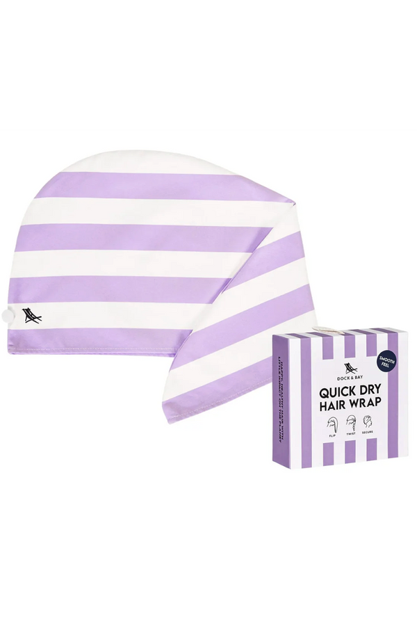 Quick Dry Hair Wrap - Lombok Lilac