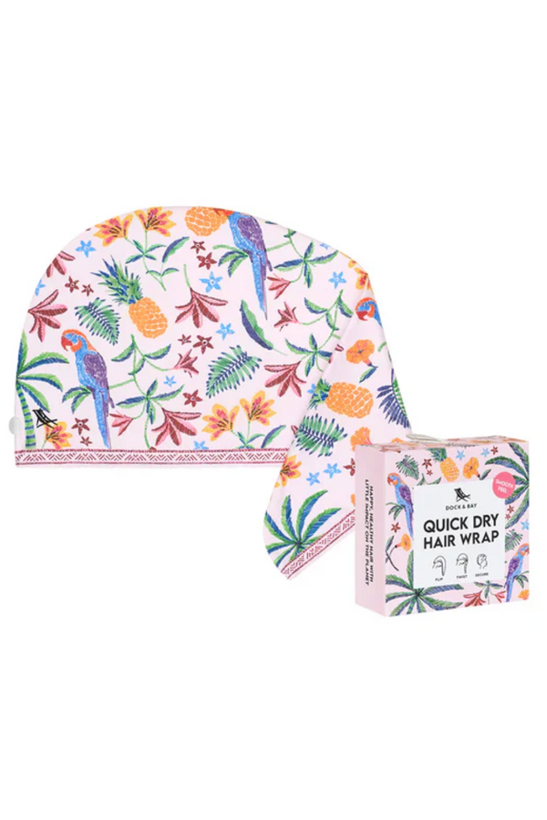 Quick Dry Hair Wrap - Pink Paradise