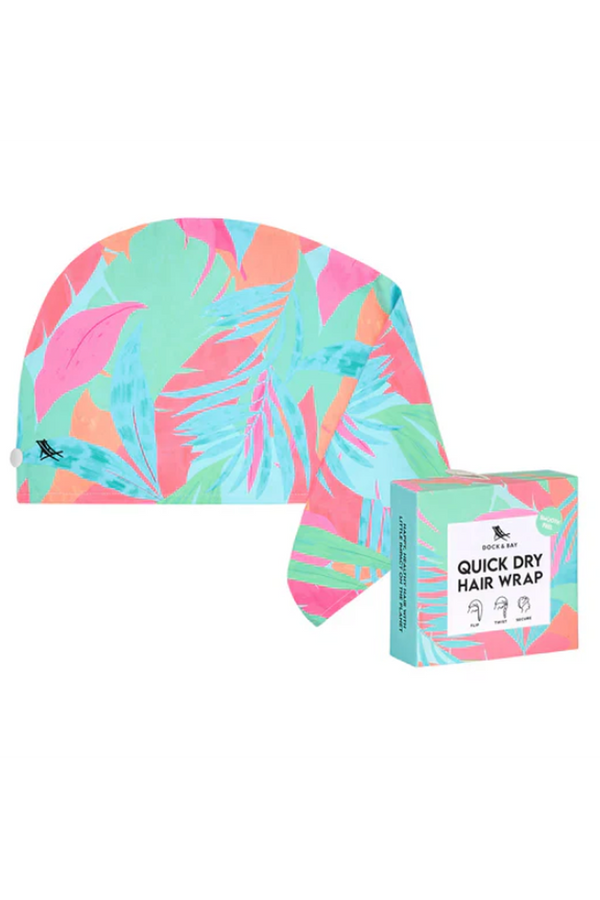 Quick Dry Hair Wrap - Hot Tropics