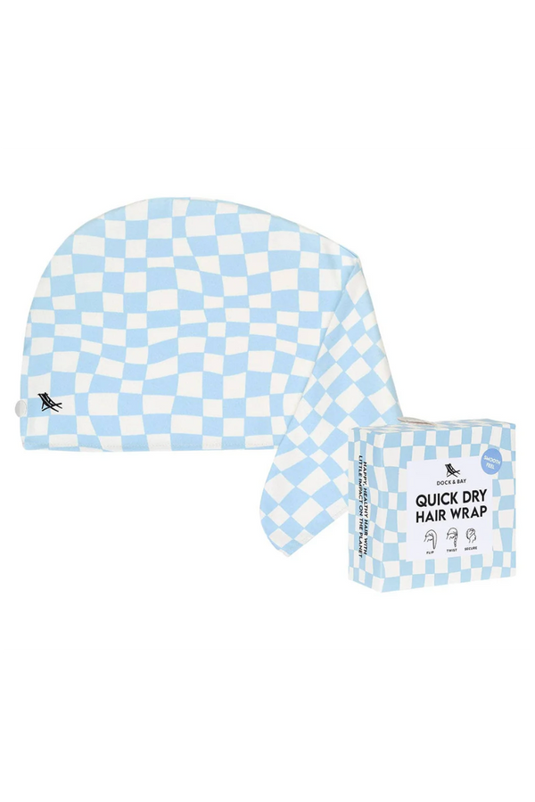 Quick Dry Hair Wrap - Surf Check