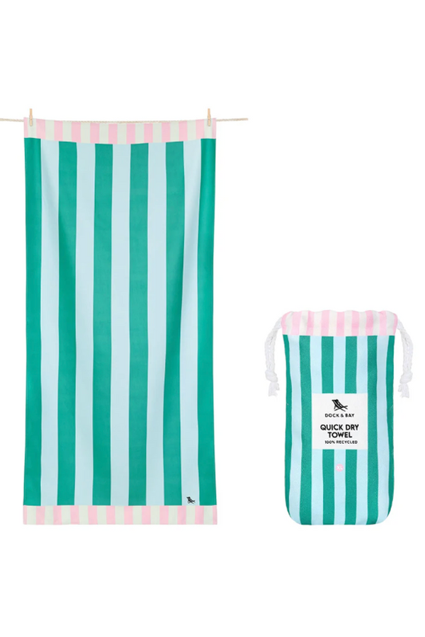 Quick Dry Beach Towel - Pastel Pier