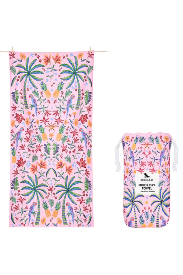 Quick Dry Beach Towel - Pink Paradise