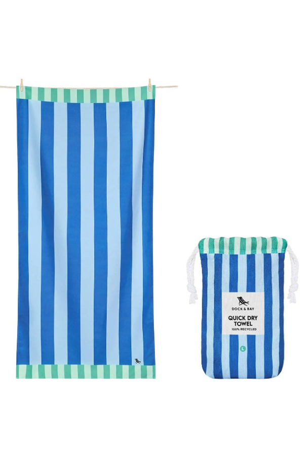 Quick Dry Beach Towel - Blue Sky