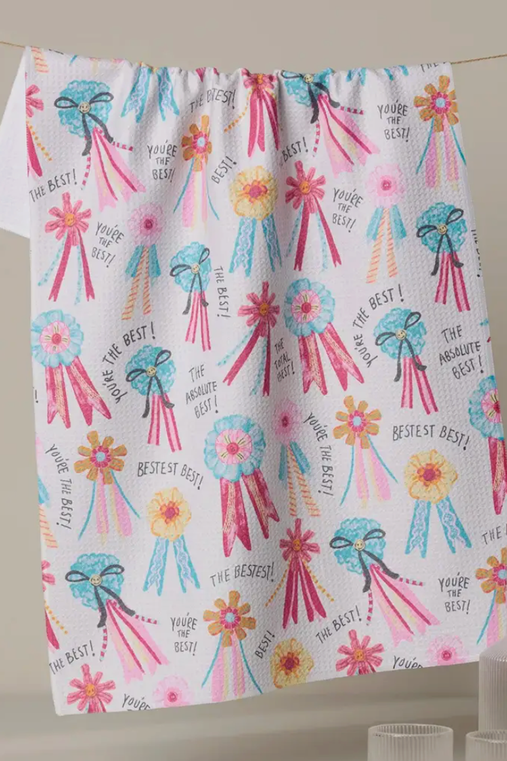 Geometry Kitchen Tea Towel - Rosettes for You